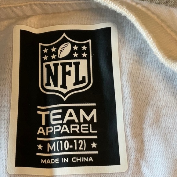 NFL Gold and White Long Sleeve Tee with Saints Logo - Picture 7 of 9